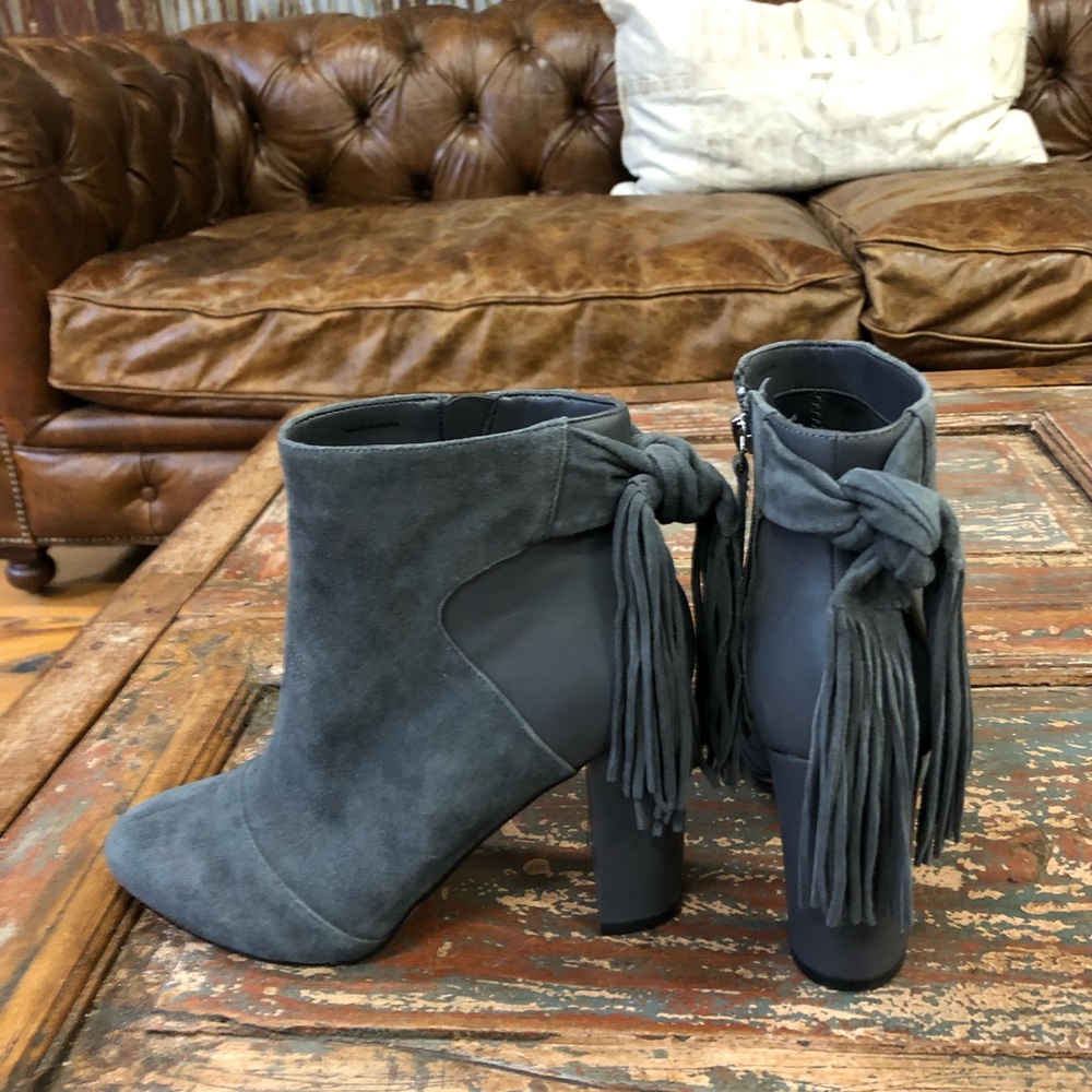 White House Black Market Suede & Leather Boots